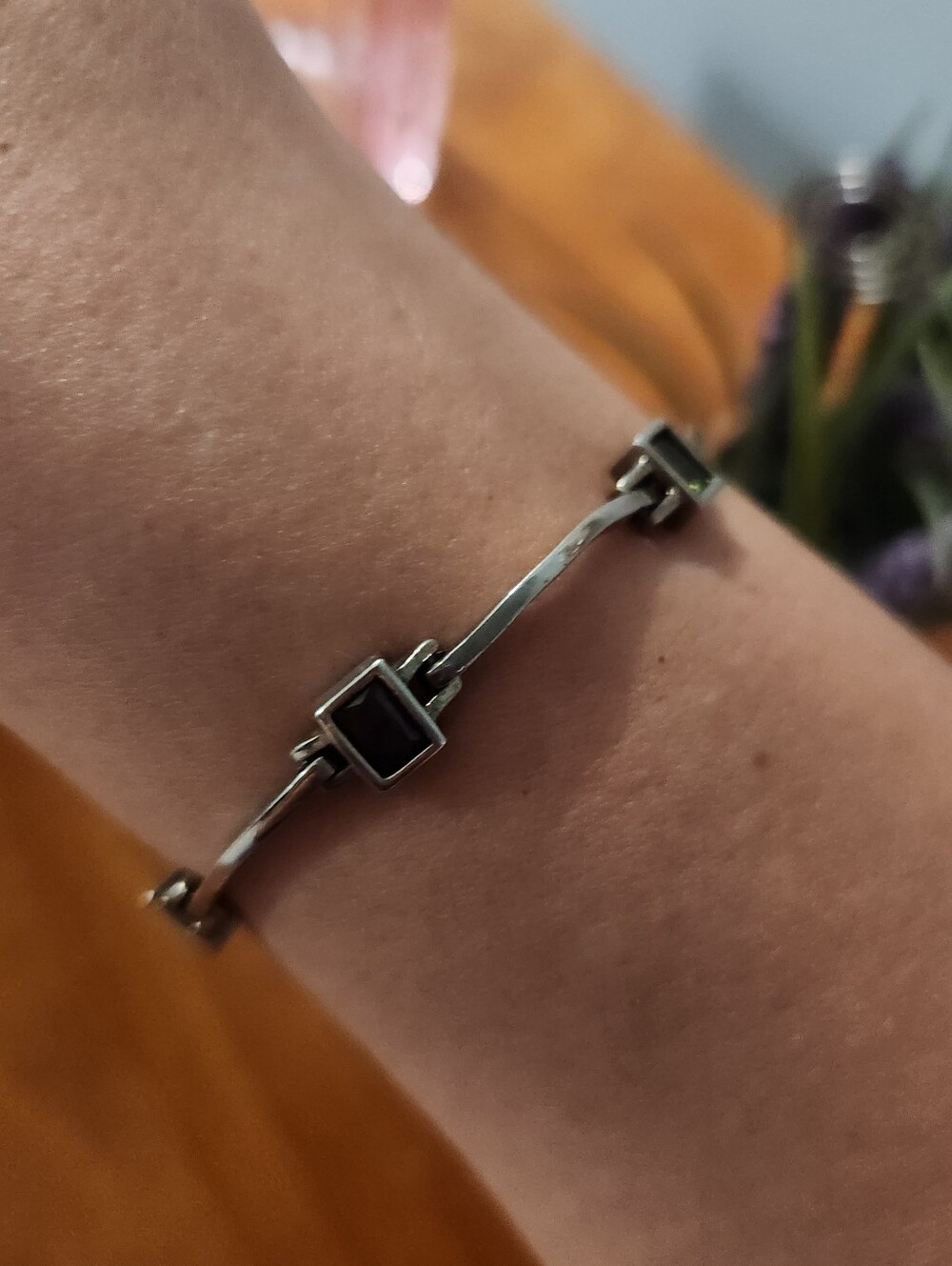 Silver Gem Bracelet